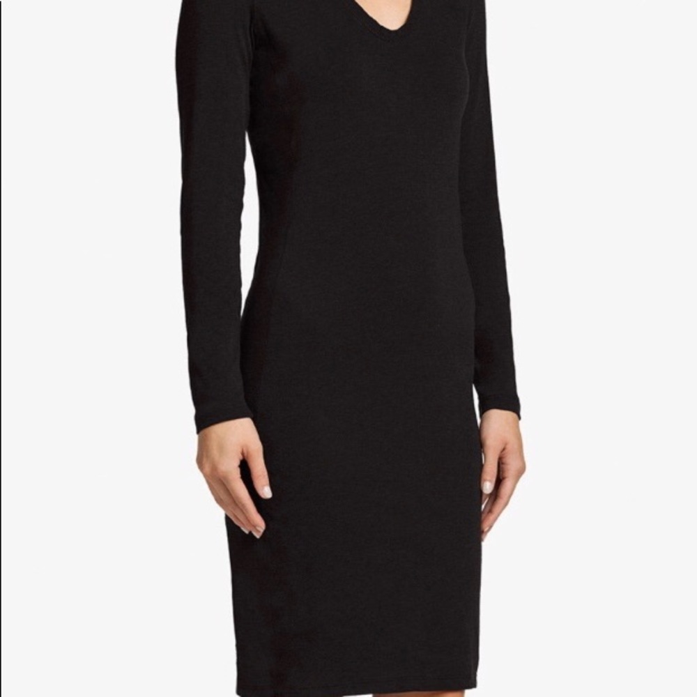 James Perse long sleeve v neck dress size 2